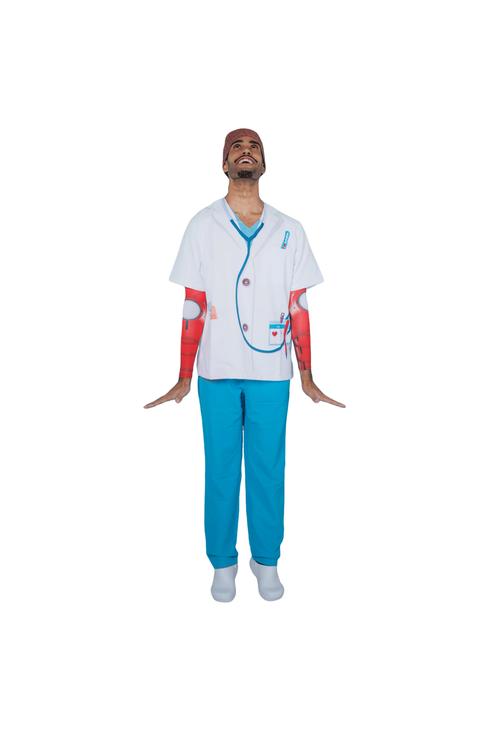 Enfermania Ropa Bluson Microfibra Magic Print blouse médicale antibactérienne