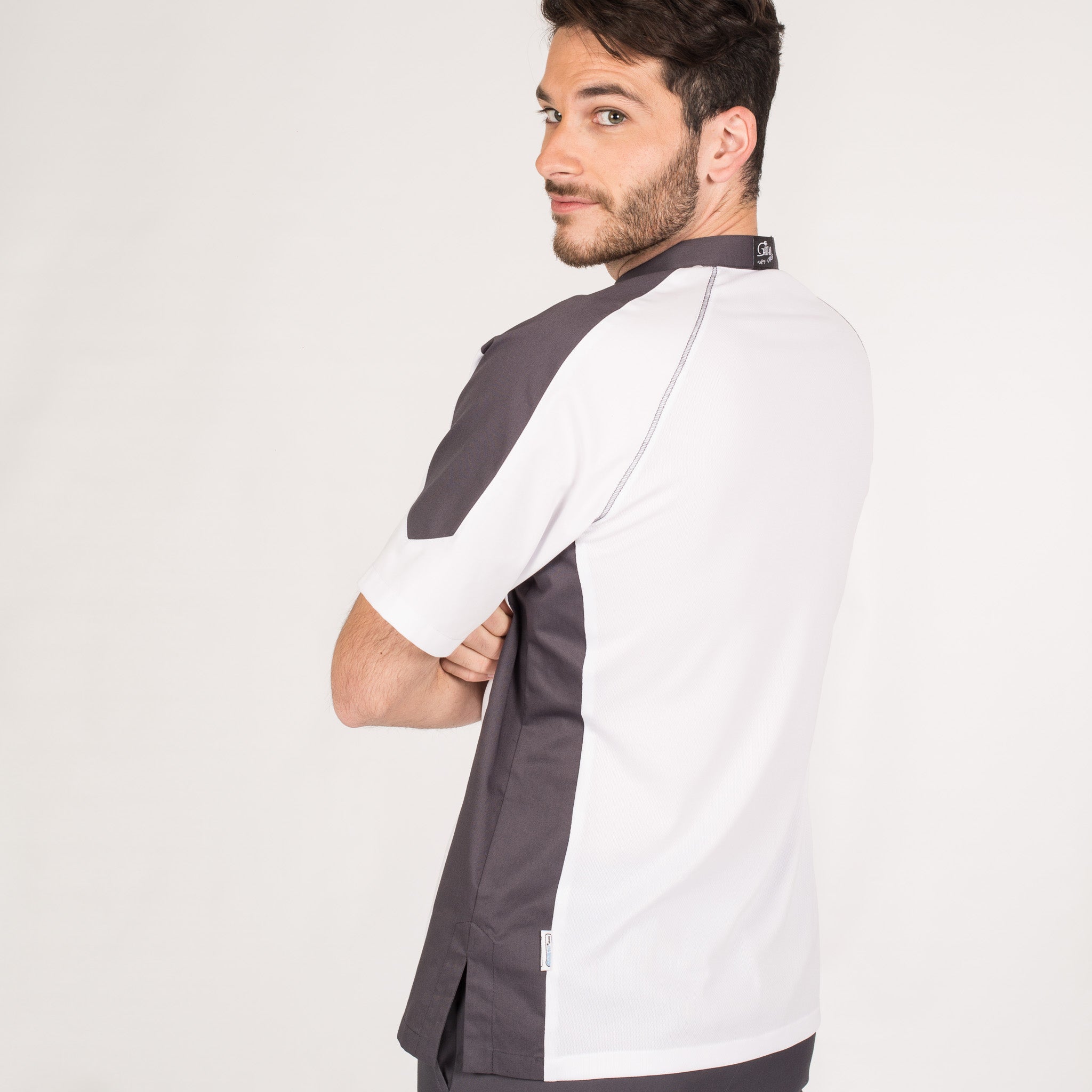 Gary's Cefiro Veste de Cuisine Homme Noir Coolmax