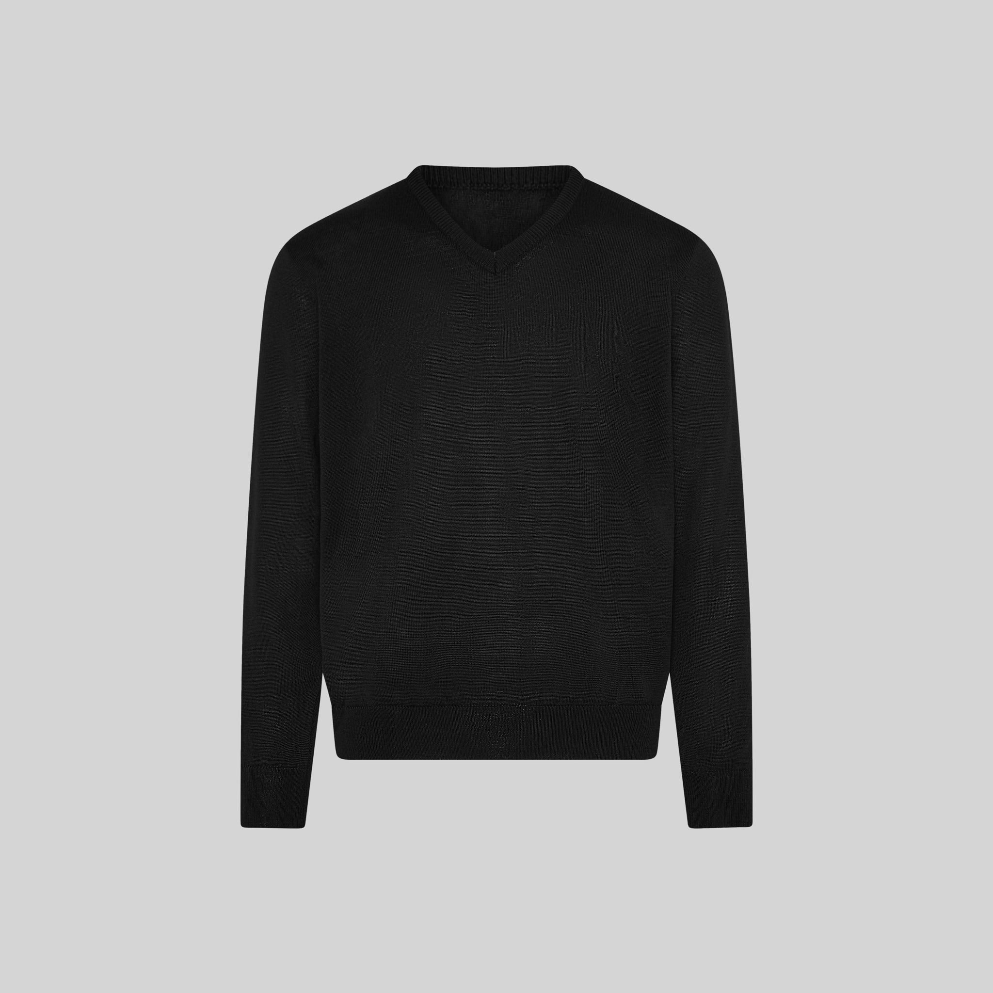 GARY'S Knit MAN'S V-NECK JERSEY pull homme marine laine