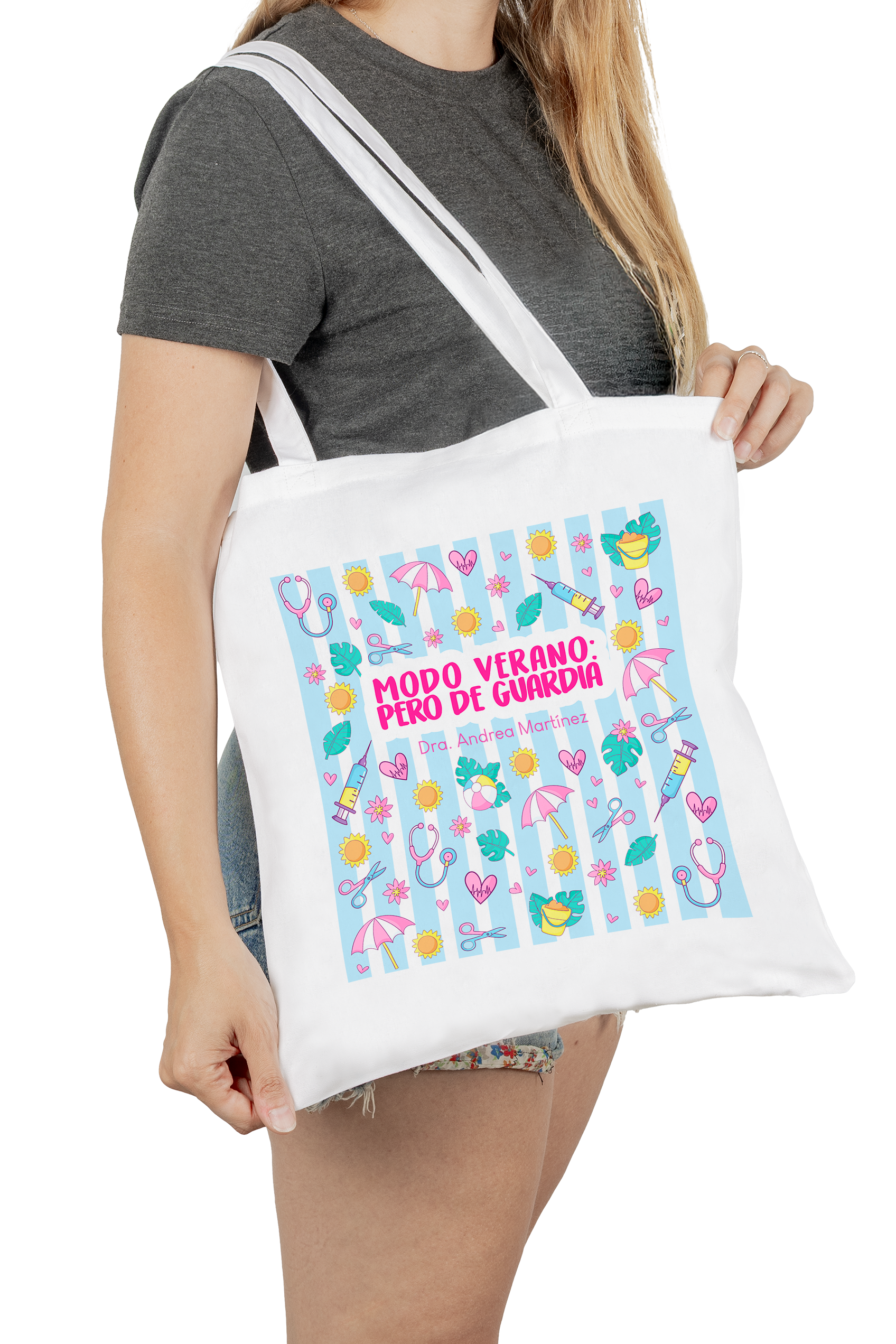 Enfermania Summer Tote bag blanc personnalisable