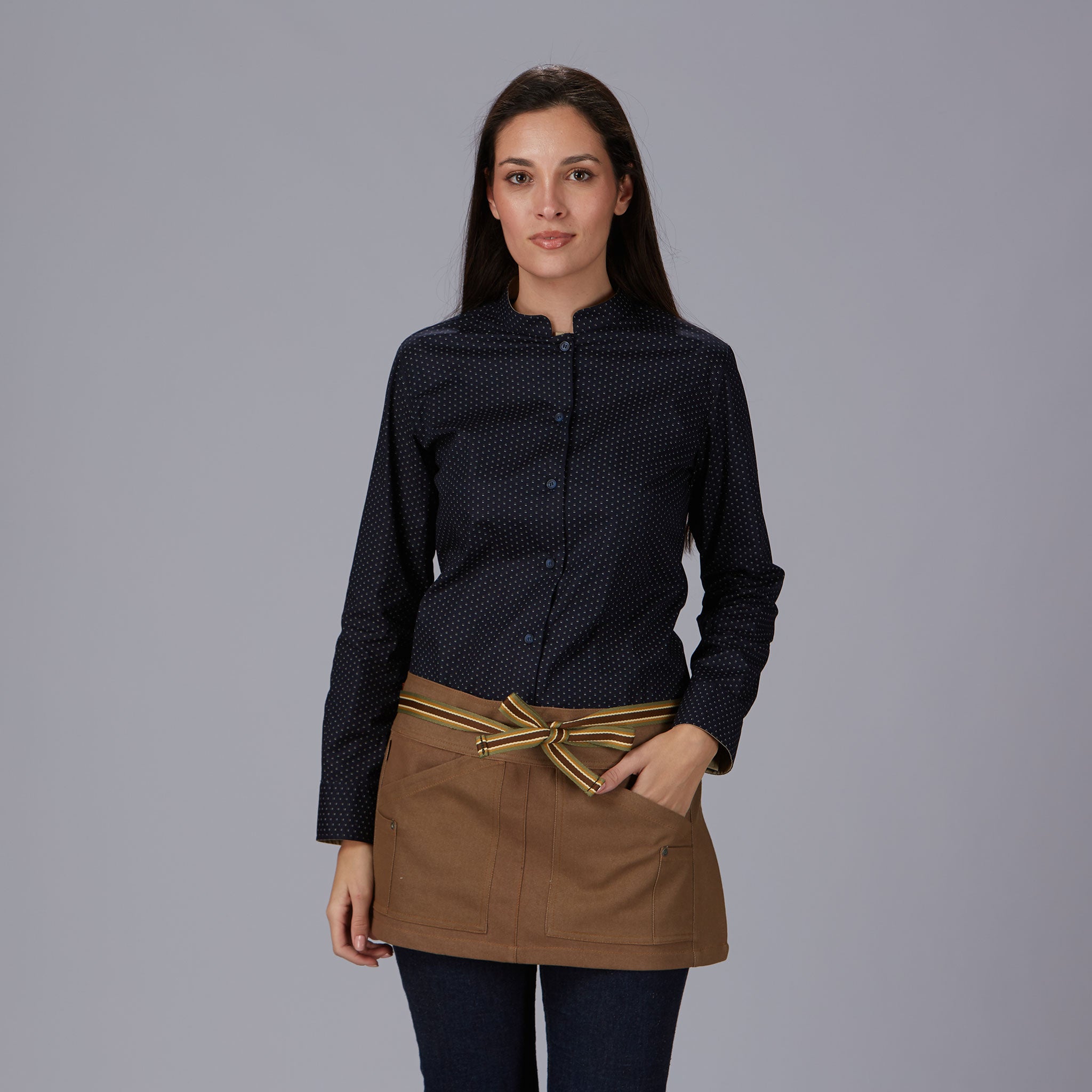 Gary's Sahara 330500 tablier court denim noir 30x55 cm