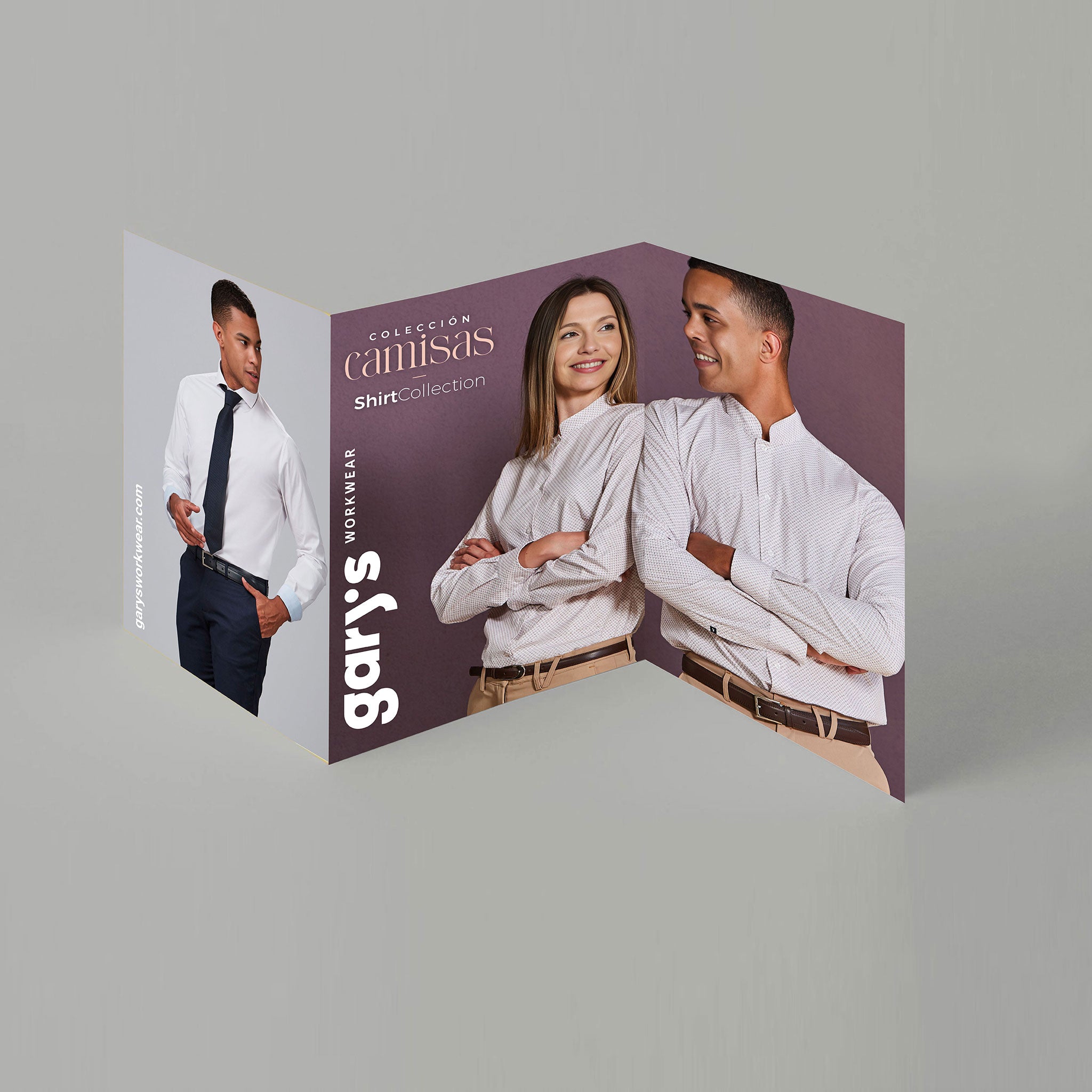 Gary's dépliant carton 67,5x32 présentoir chemises