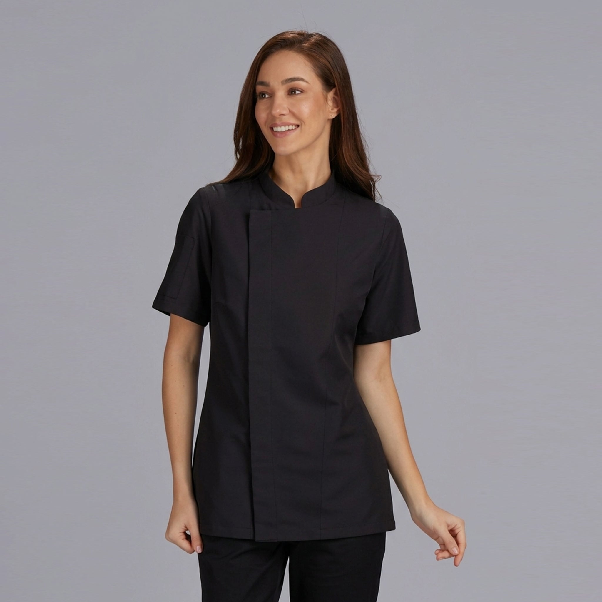 Gary's Prats veste cuisine manches courtes noire M