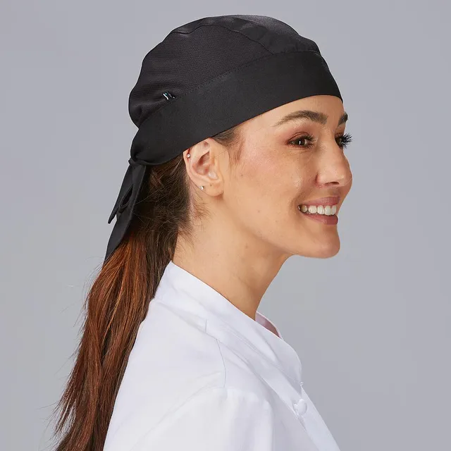 GARY'S Aerosilver calot cuisine bandana noir TU