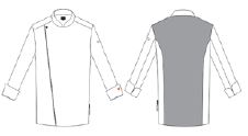 Gary's Aton veste cuisine unisexe blanche coton