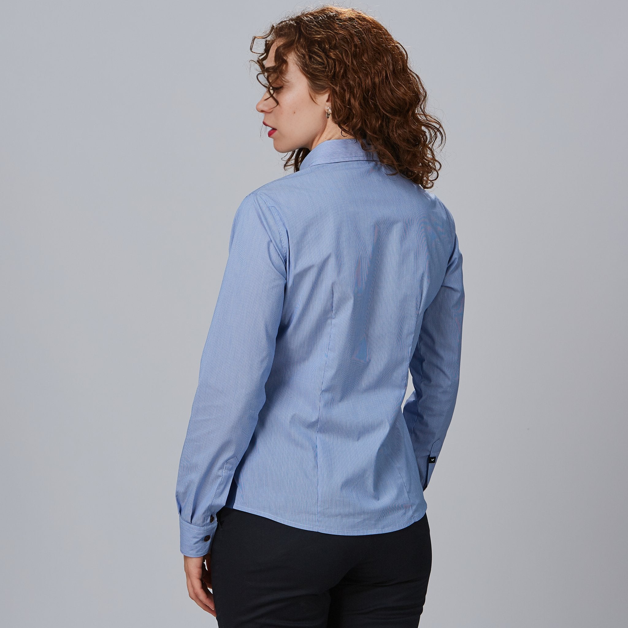GARY'S Fabiola chemise rayée femme marine coton