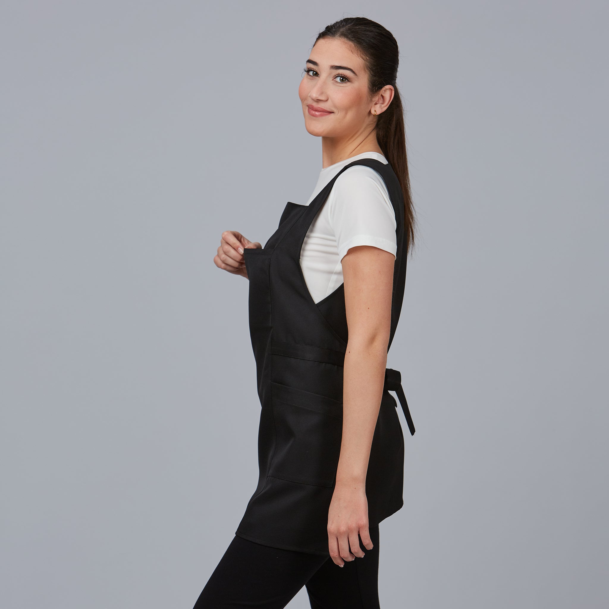 Gary's Gazania Tabard chasuble travail noir polyester