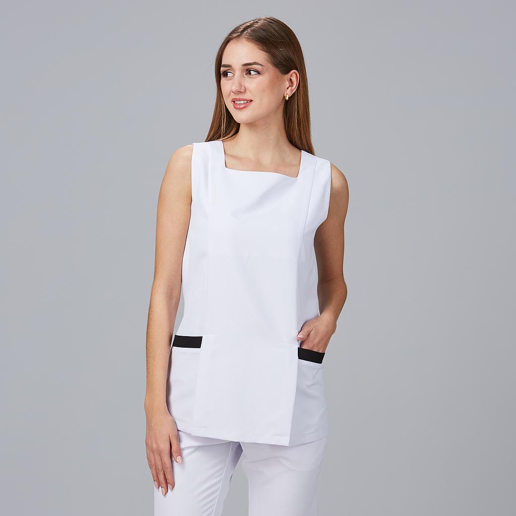 GARY'S Lantana blouse femme col carré microfibre noir
