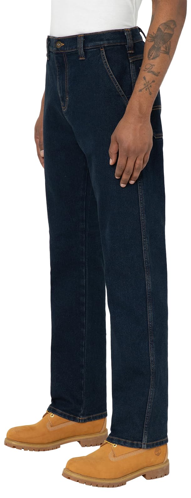 Dickies Carpenter Jean Travail Denim Foncé Coupe Droite