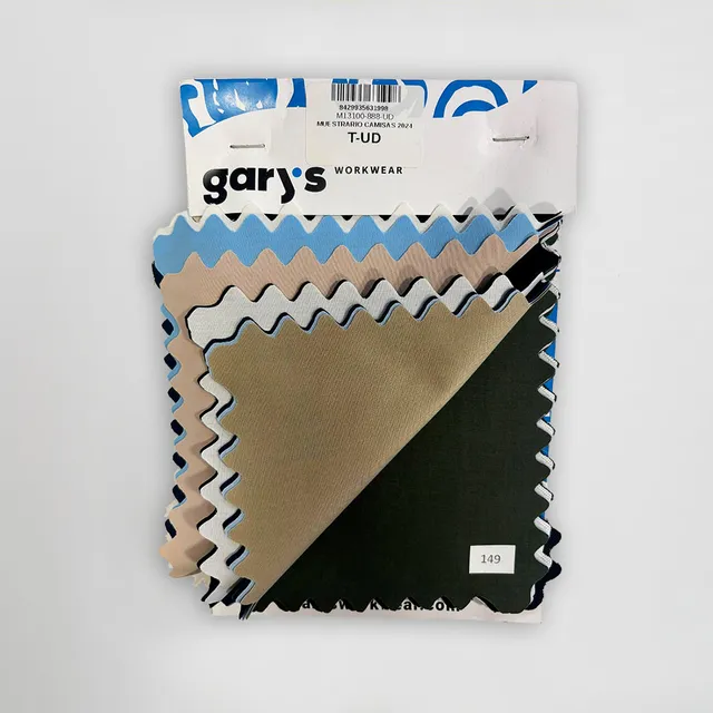 GARY'S Advertising Material Muestrario chemises nuancier tissu estampado