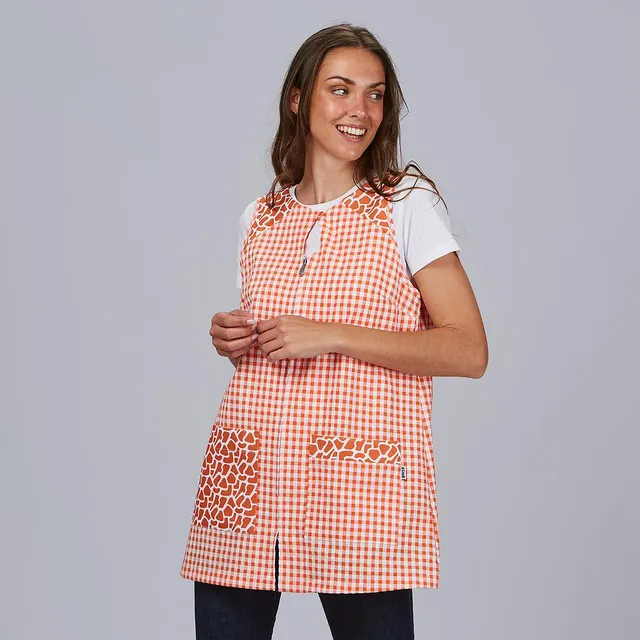 Gary's Kenia blouse travail femme vichy orange XS