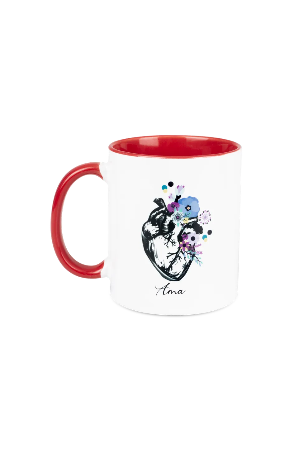 Enfermania Cœur tasse céramique rouge 350 ml