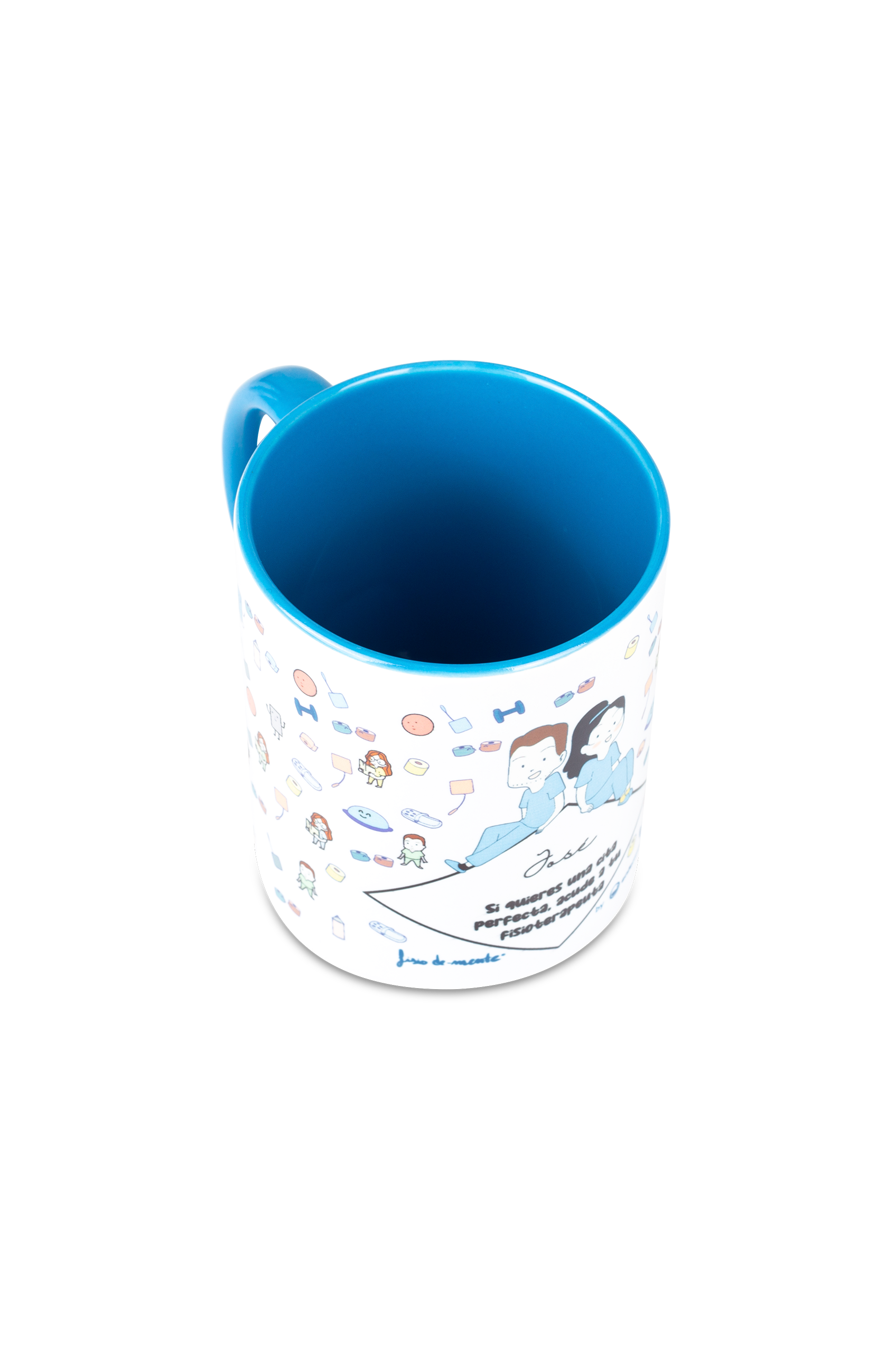 Enfermania Regalos Fisio tasse céramique bleue 350ml