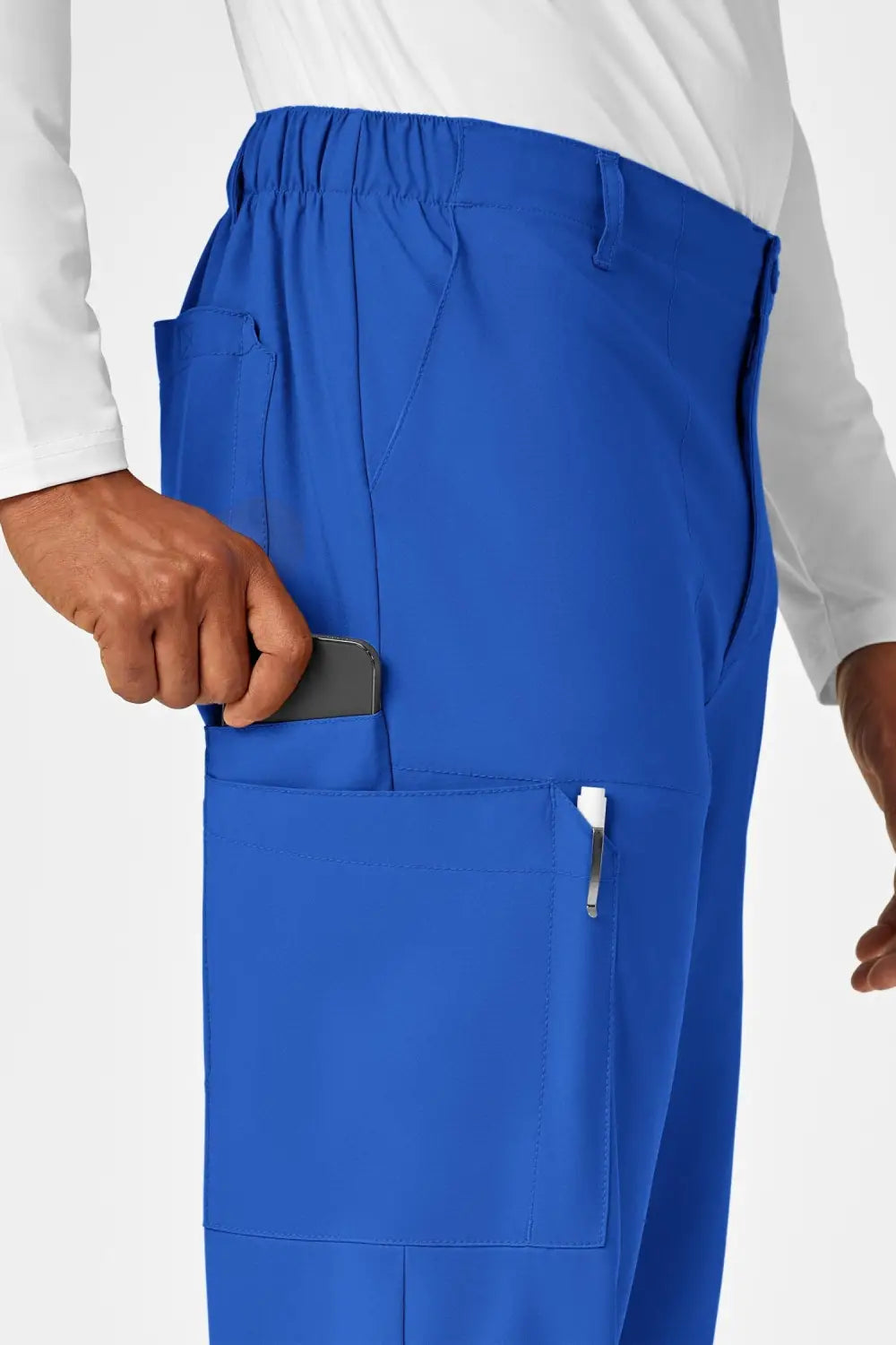 Aelin LUCA W123 pantalon de bloc homme bleu royal poches