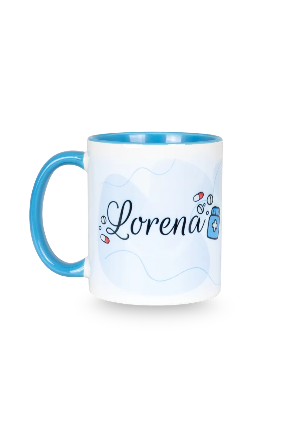 Enfermania taza mug pharmacien bleu 350 ml