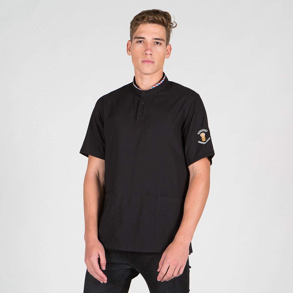 Gary's Nogal tunique barbier homme noire microfibre XS-YL