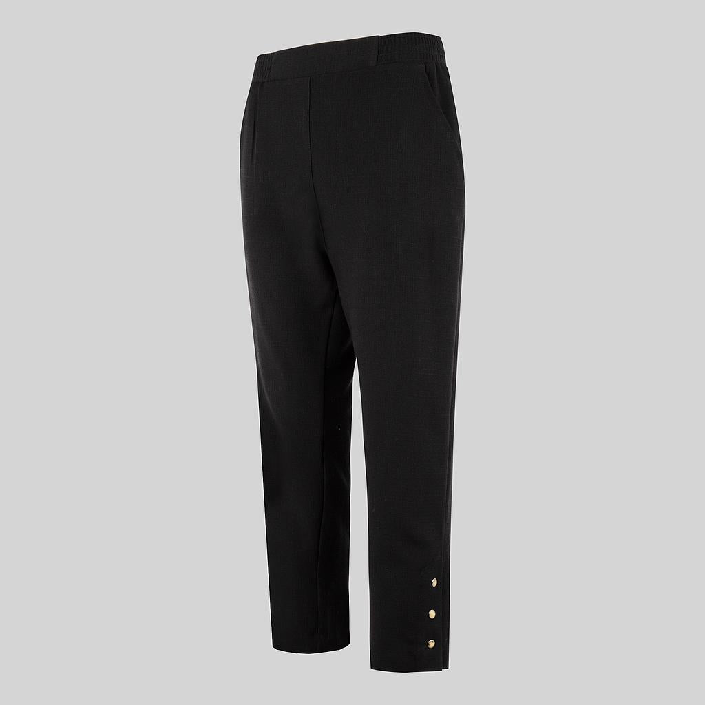 Gary's Pants Pantalon Capri Femme Noir X.Linen Poches