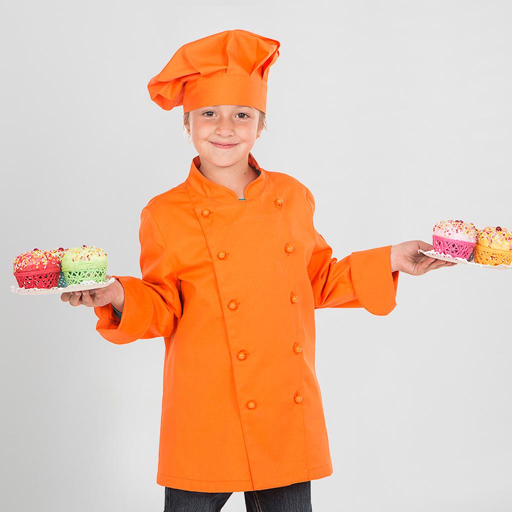 GARY'S Children veste chef enfant orange 4