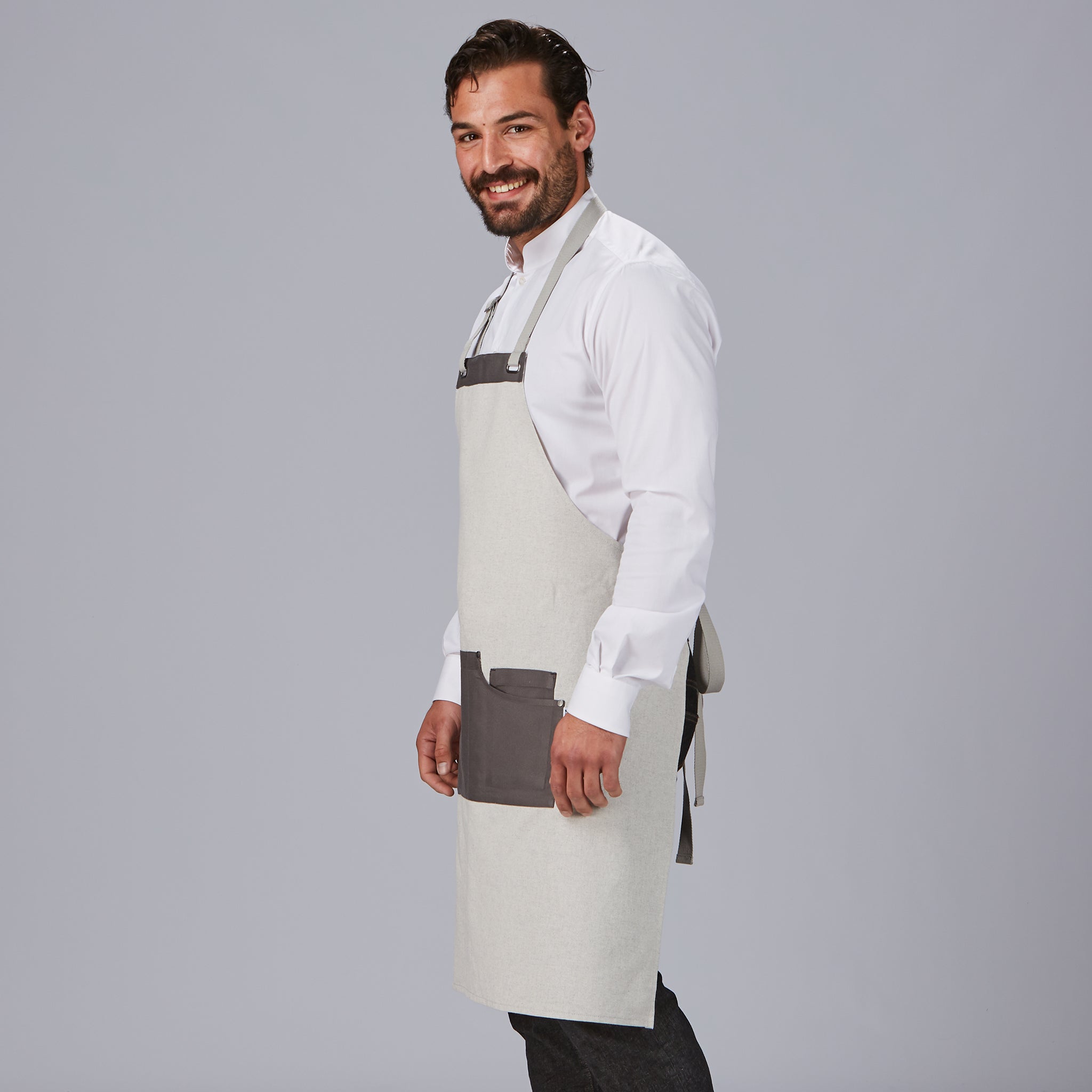 Tablier Gary's bavette bicolore noir 88x74 cm TU