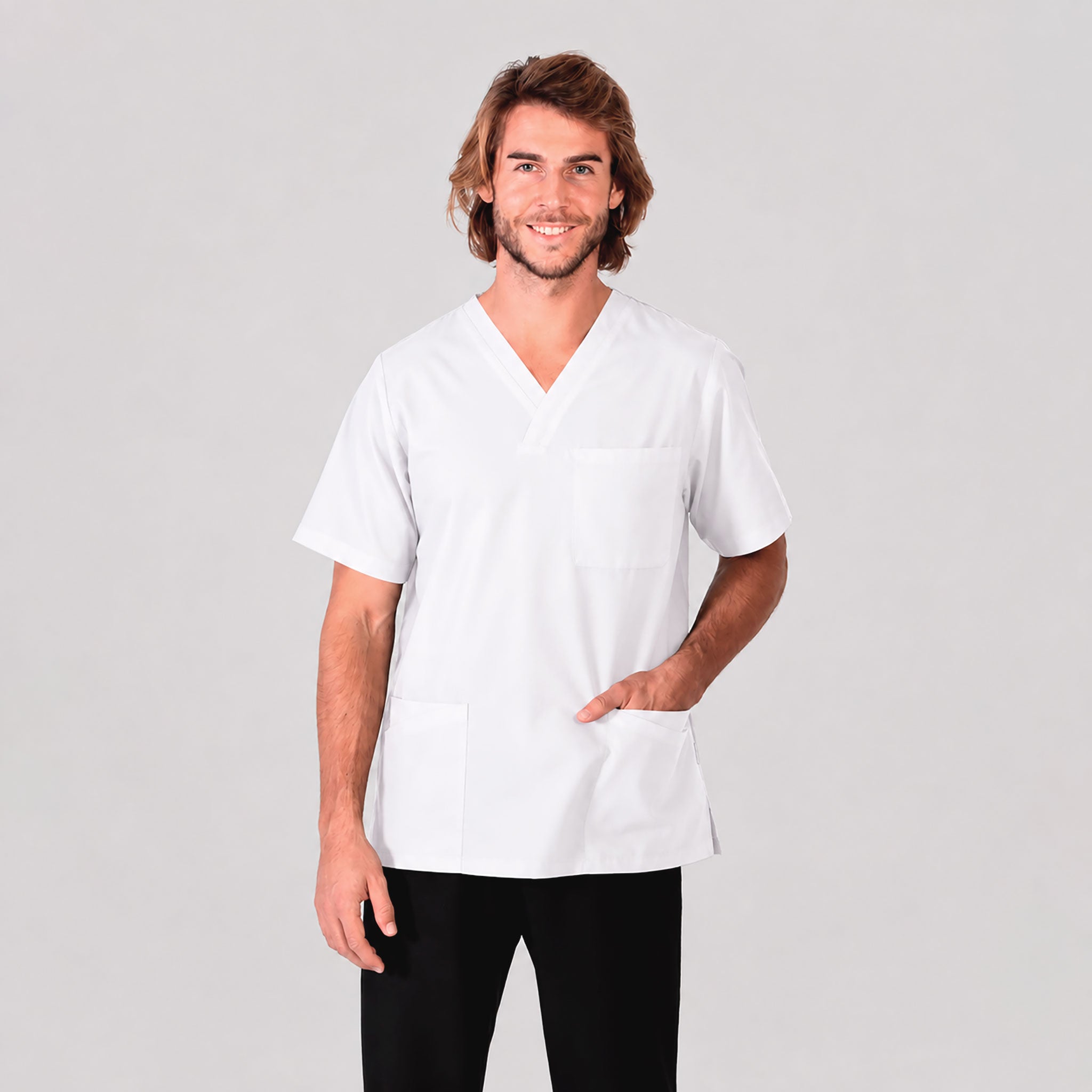 GARY'S Hector Elastik blouse médicale homme noire col V
