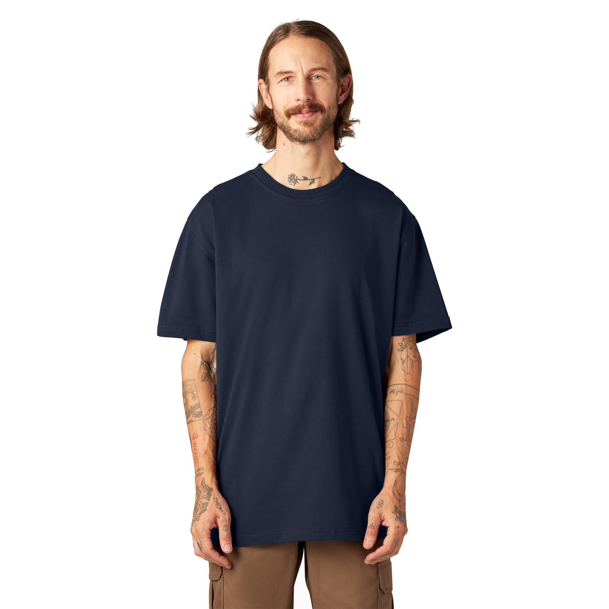 Dickies T-shirts tee-shirt lourd noir coton manches courtes