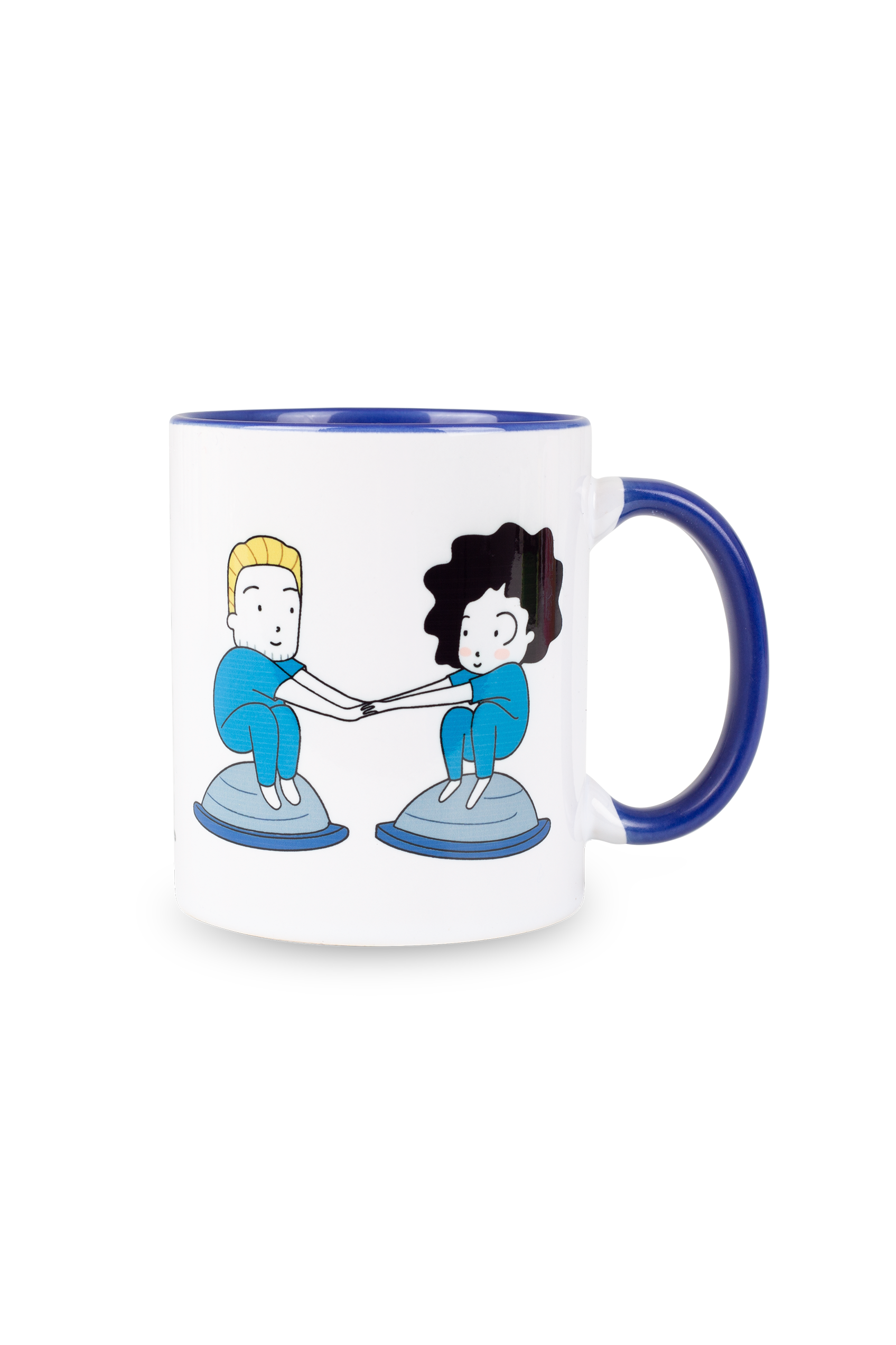 Enfermania Regalos tasse céramique bleu marine soy fisio 350 ml