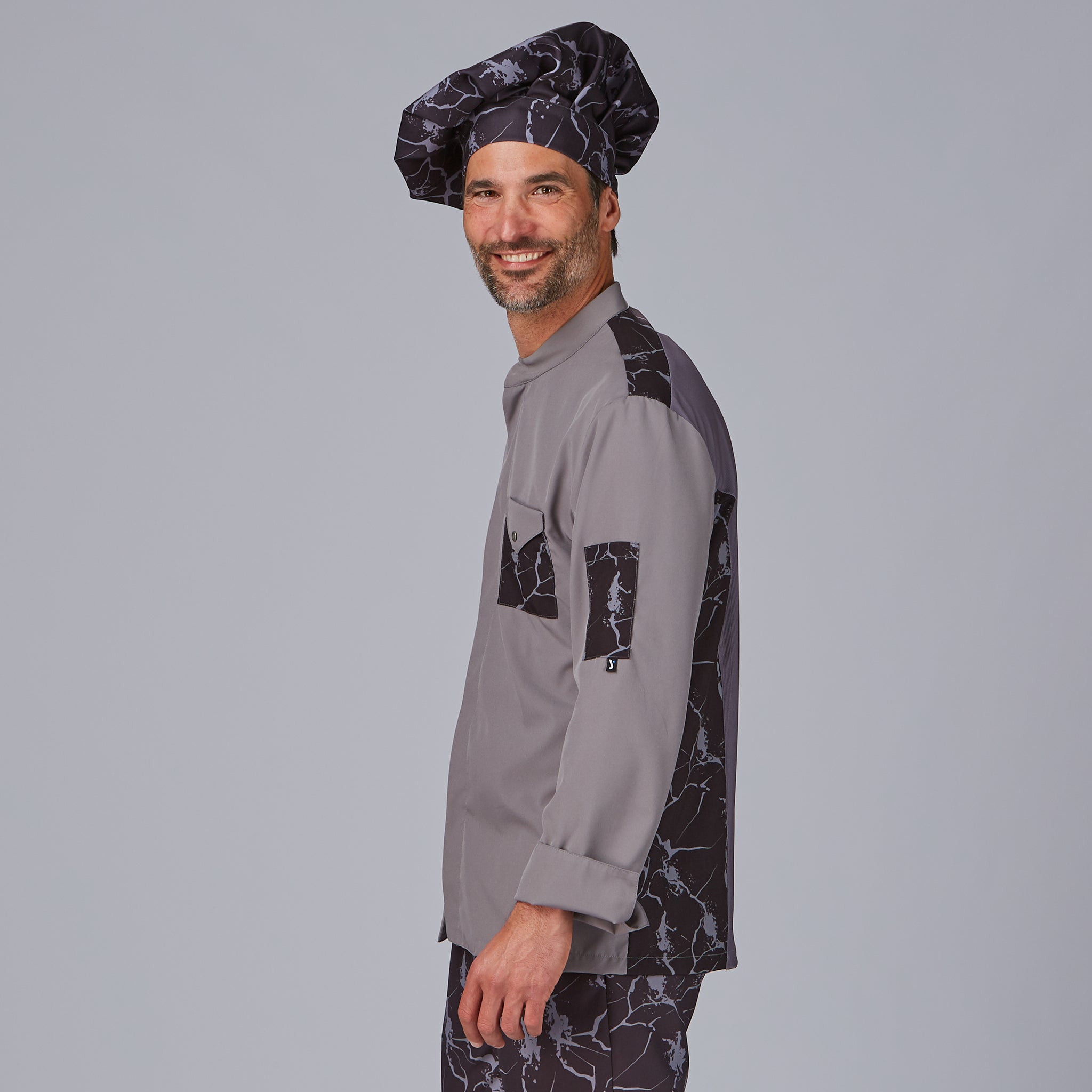 Gary's Rayo veste cuisine unisexe grise taille M