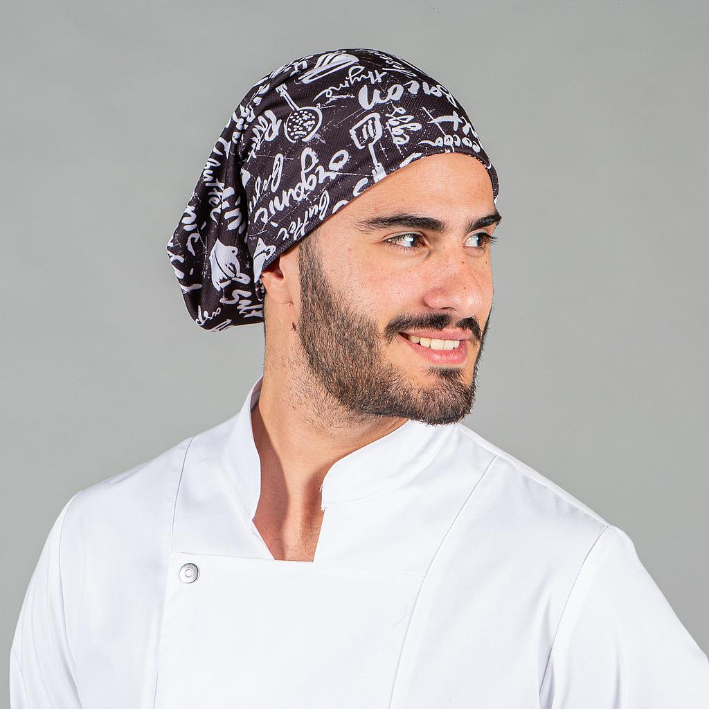 GARY'S Bandana imprimé cuisine gris araignée UD