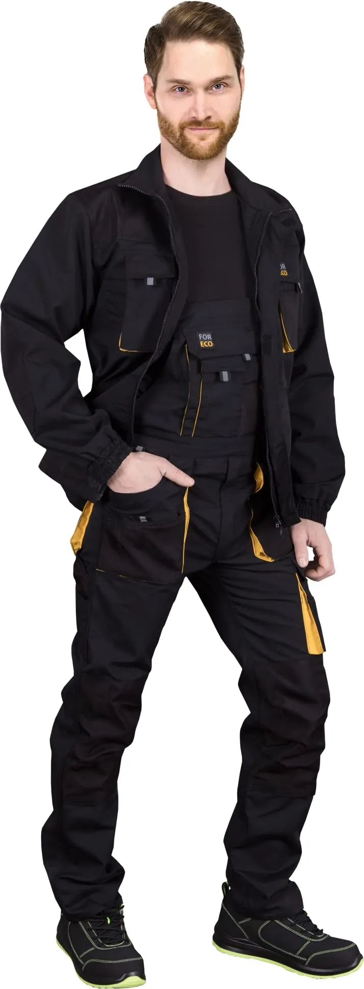 Reis Foreco-B salopette de travail homme gris-noir 52