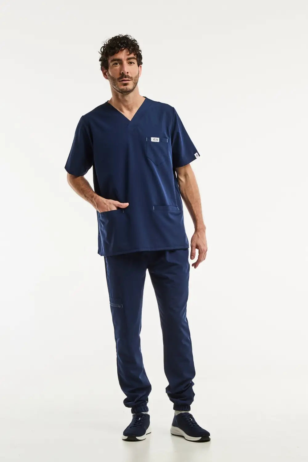 Aelin Slimfit NEW Tenue Médicale Homme Bleu Marine