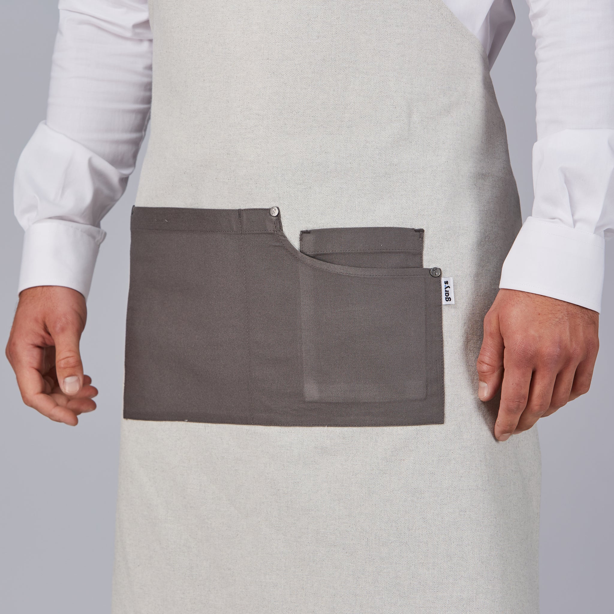 Tablier Gary's bavette bicolore noir 88x74 cm TU
