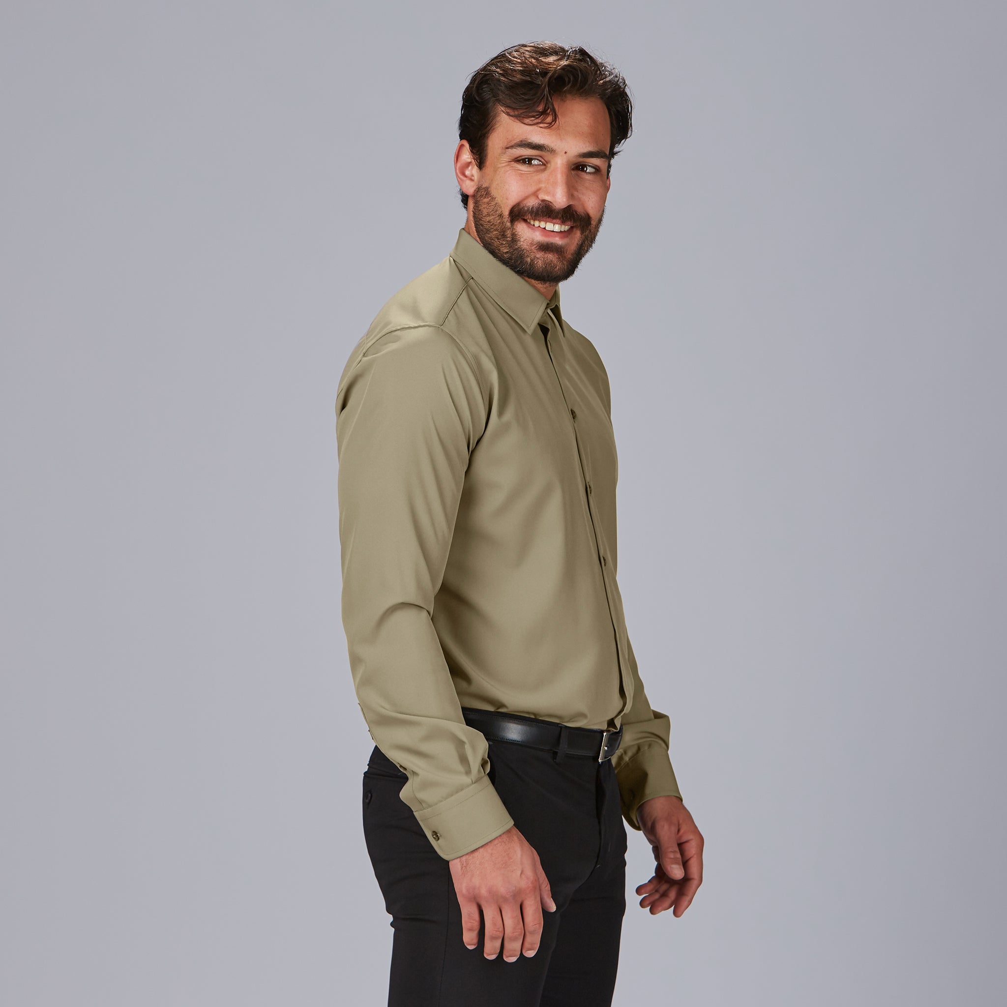 GARY'S Niccolo chemise homme slim marine coton stretch