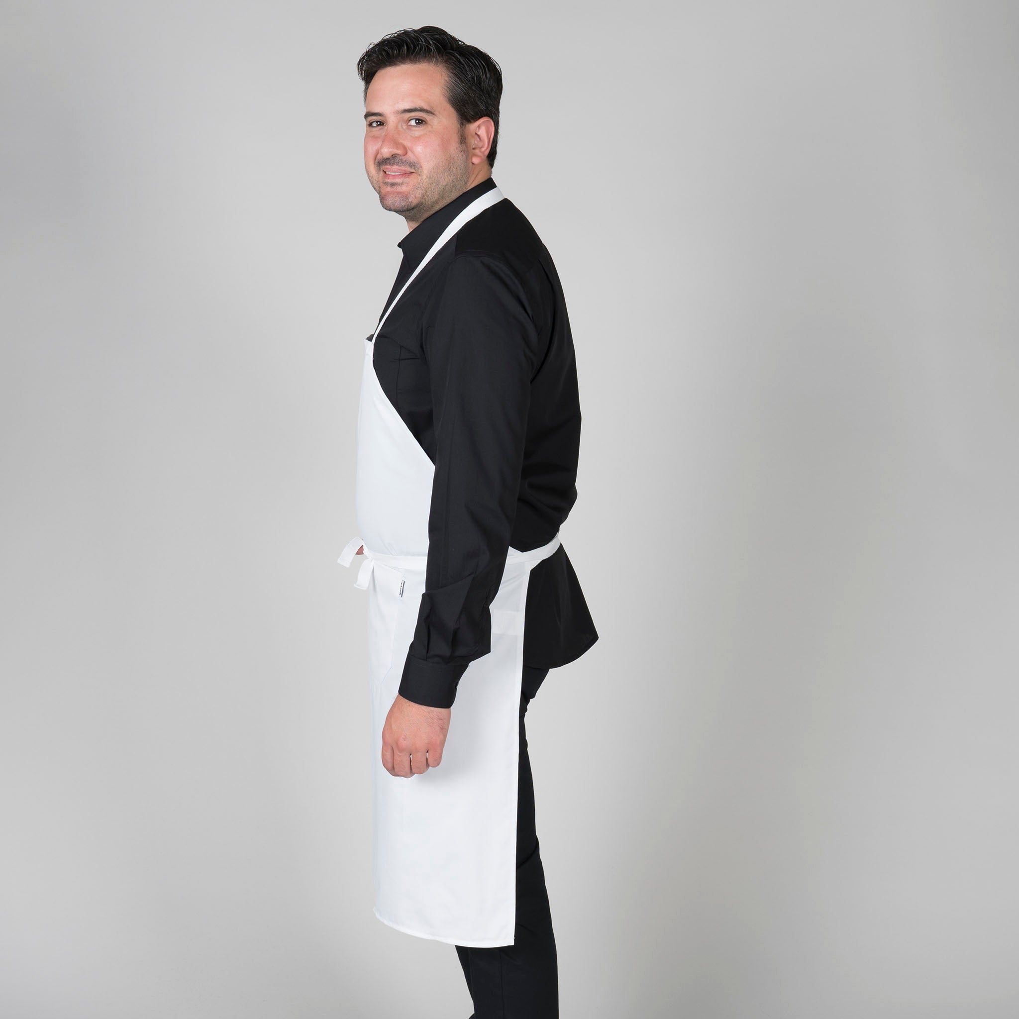 GARY'S Aprons tablier bavette noir 90x75 cm poche