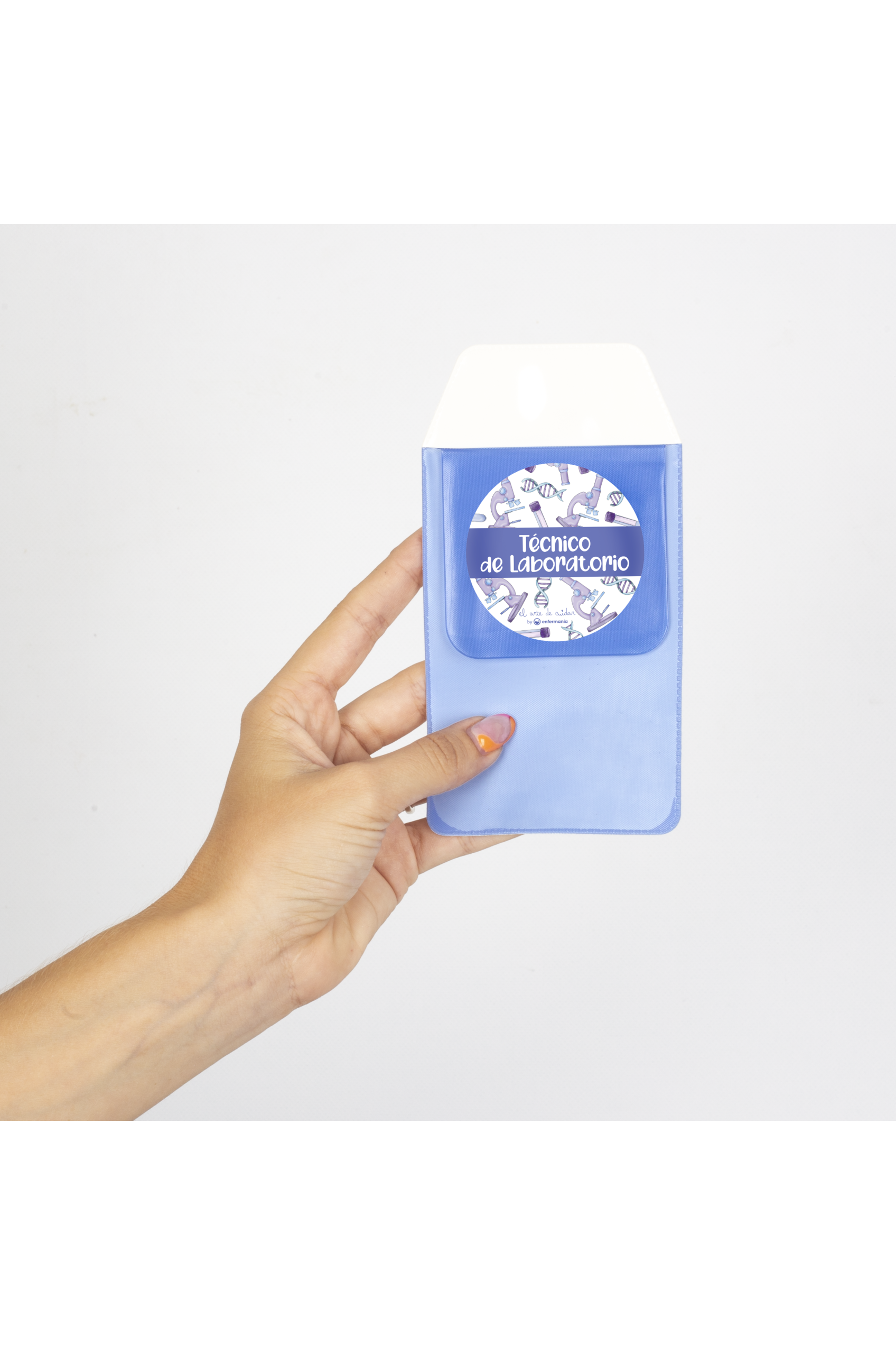 Enfermania protège-poche stylos labo bleu plastique