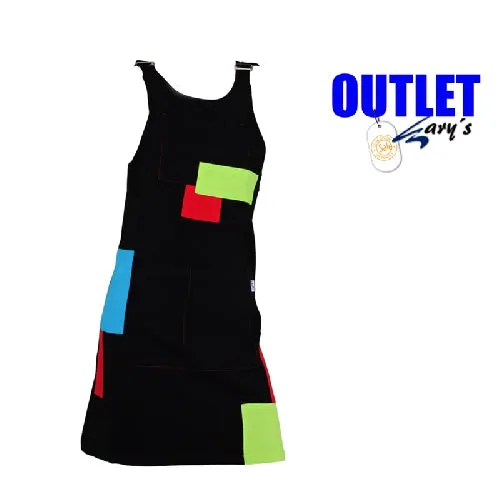 GARY'S robe tablier noire travail chasuble femme