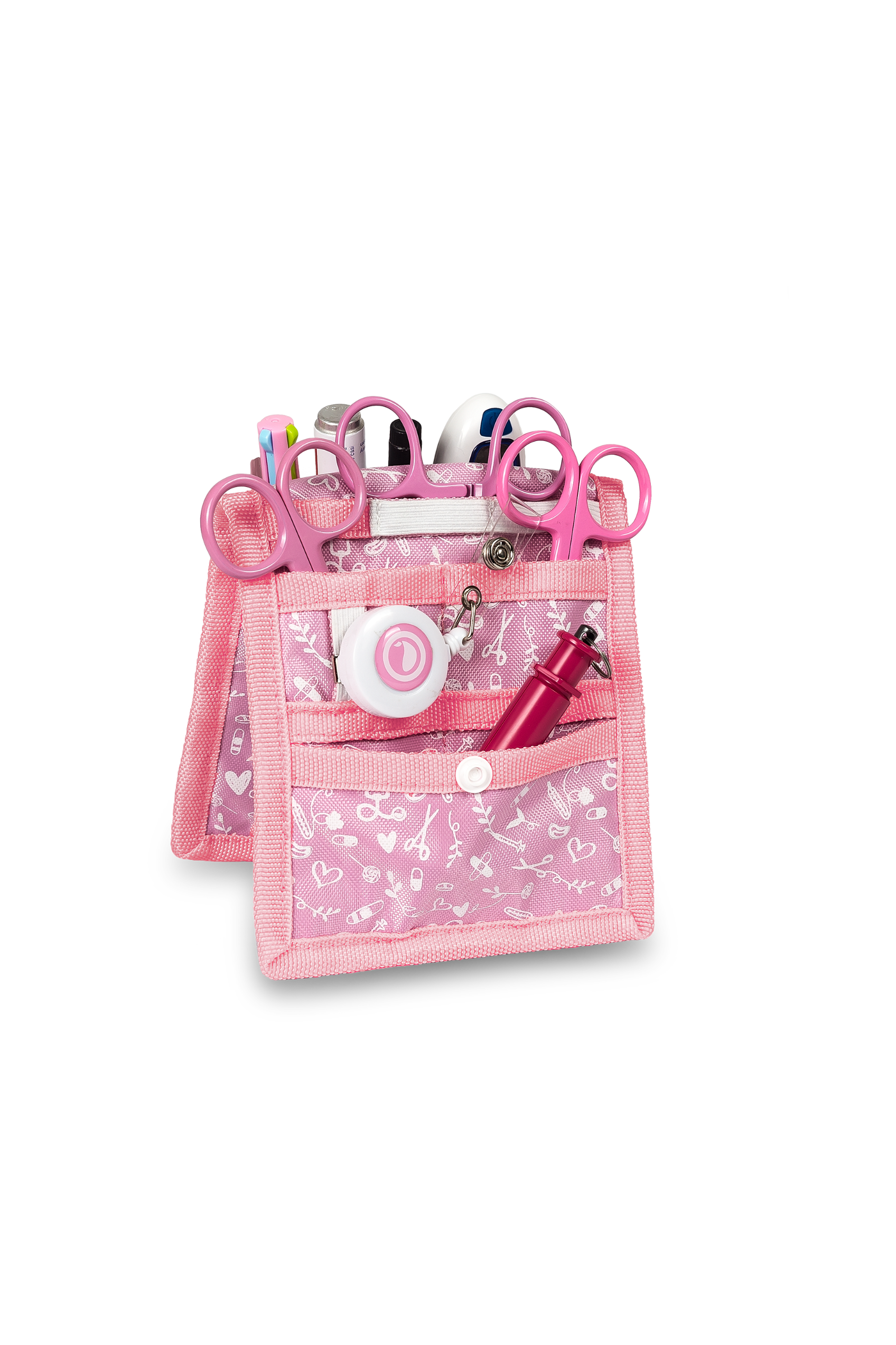 Enfermania Sweet organisateur de poche rose + porte-ciseaux