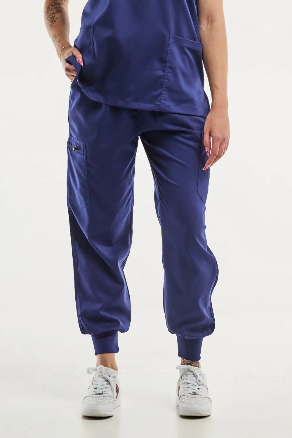 Aelin EMMA Jogger pantalon médical femme bleu marine