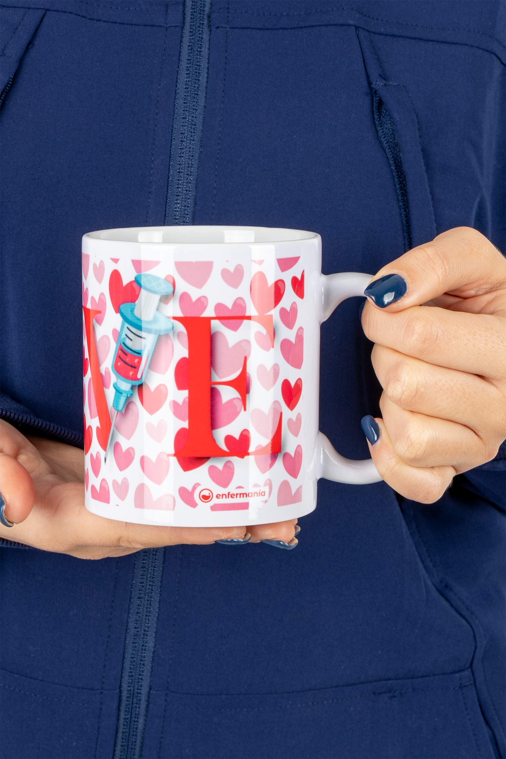 Enfermania tasse céramique blanche Love 350 ml