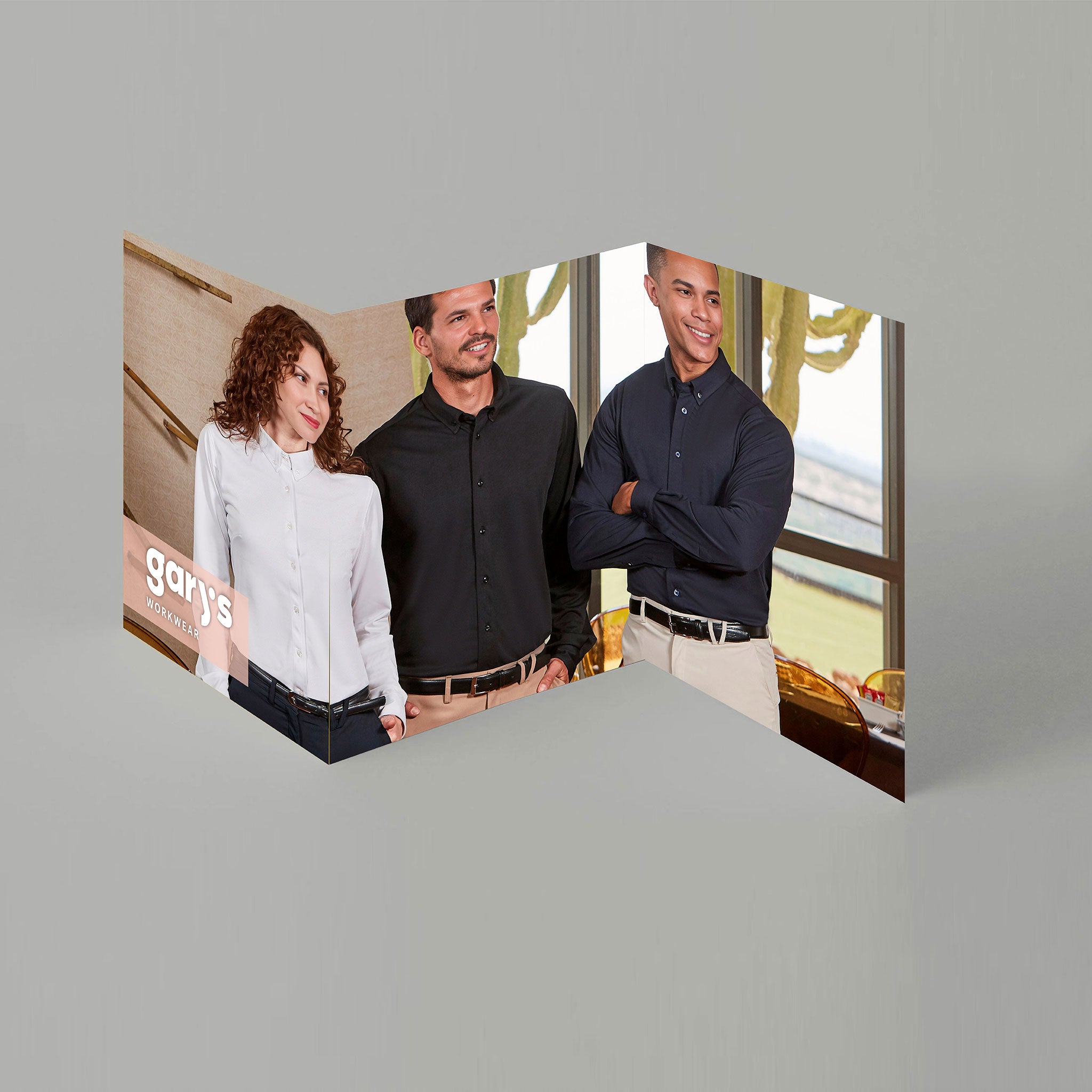 Gary's dépliant carton 67,5x32 présentoir chemises