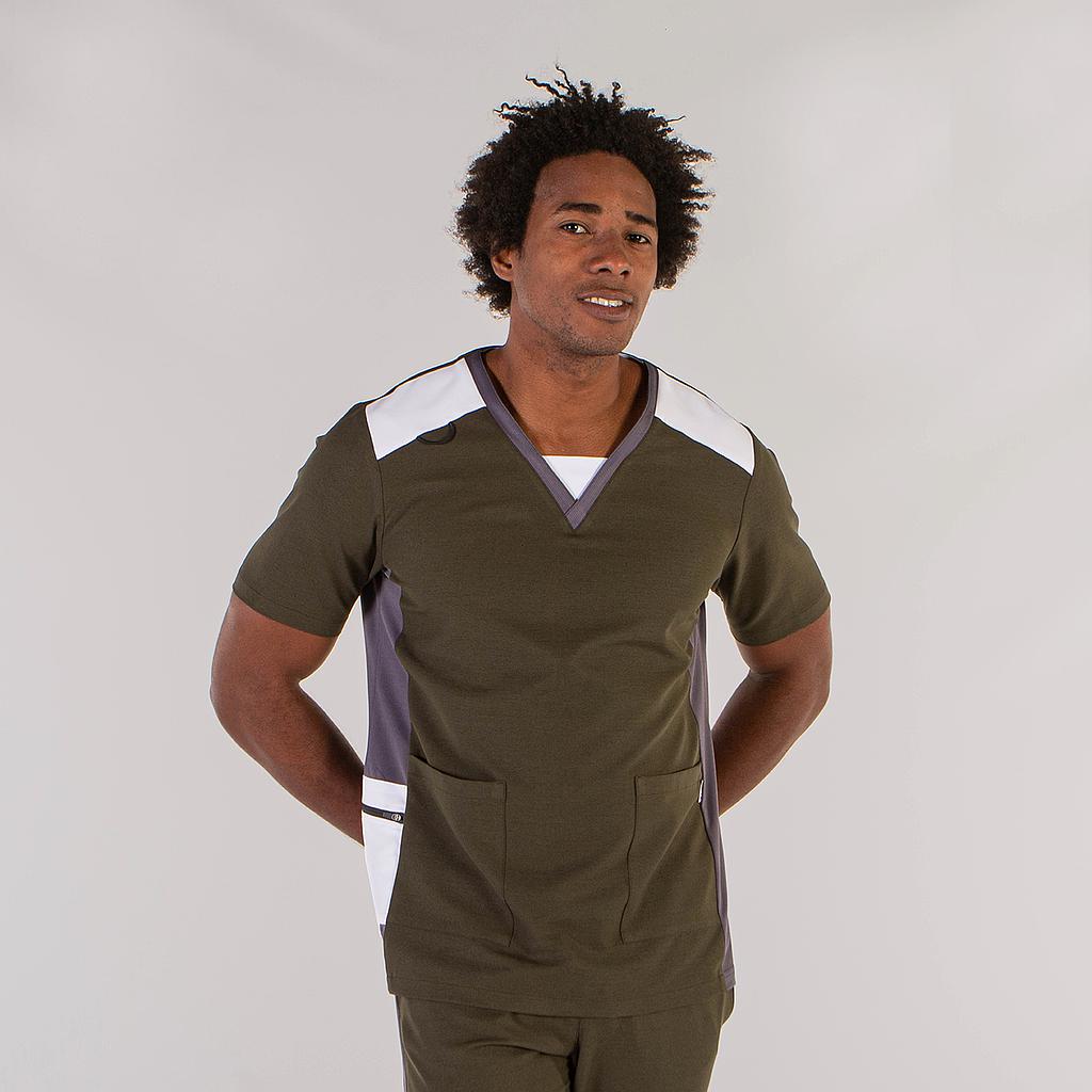 GARY'S Blouses Fidel blouse médicale homme gris perle stretch