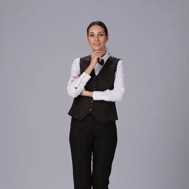GARY'S Tank Top gilet serveuse noir polyester femme