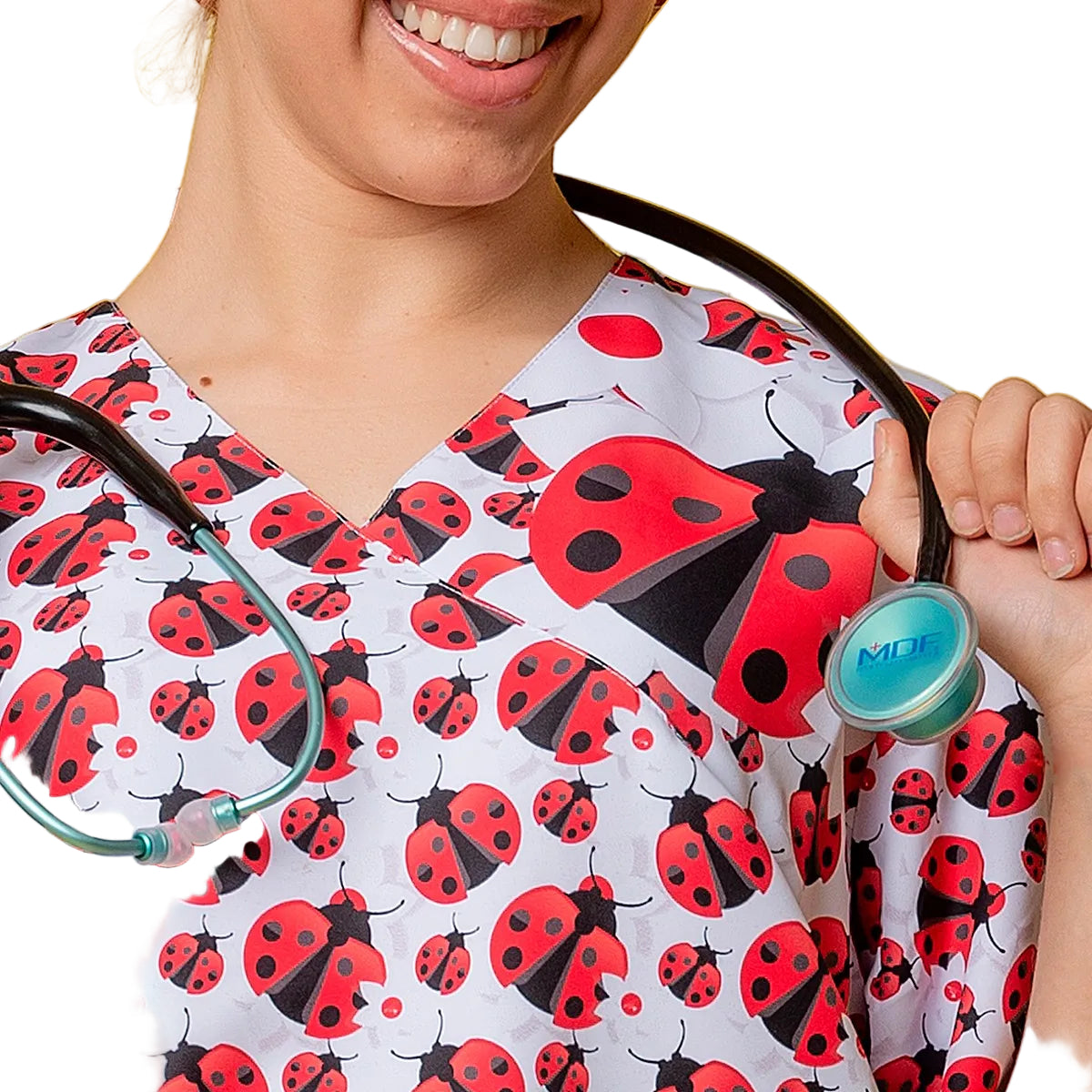 Enfermania Ropa blouse médicale microfibre Mariquitas unisexe