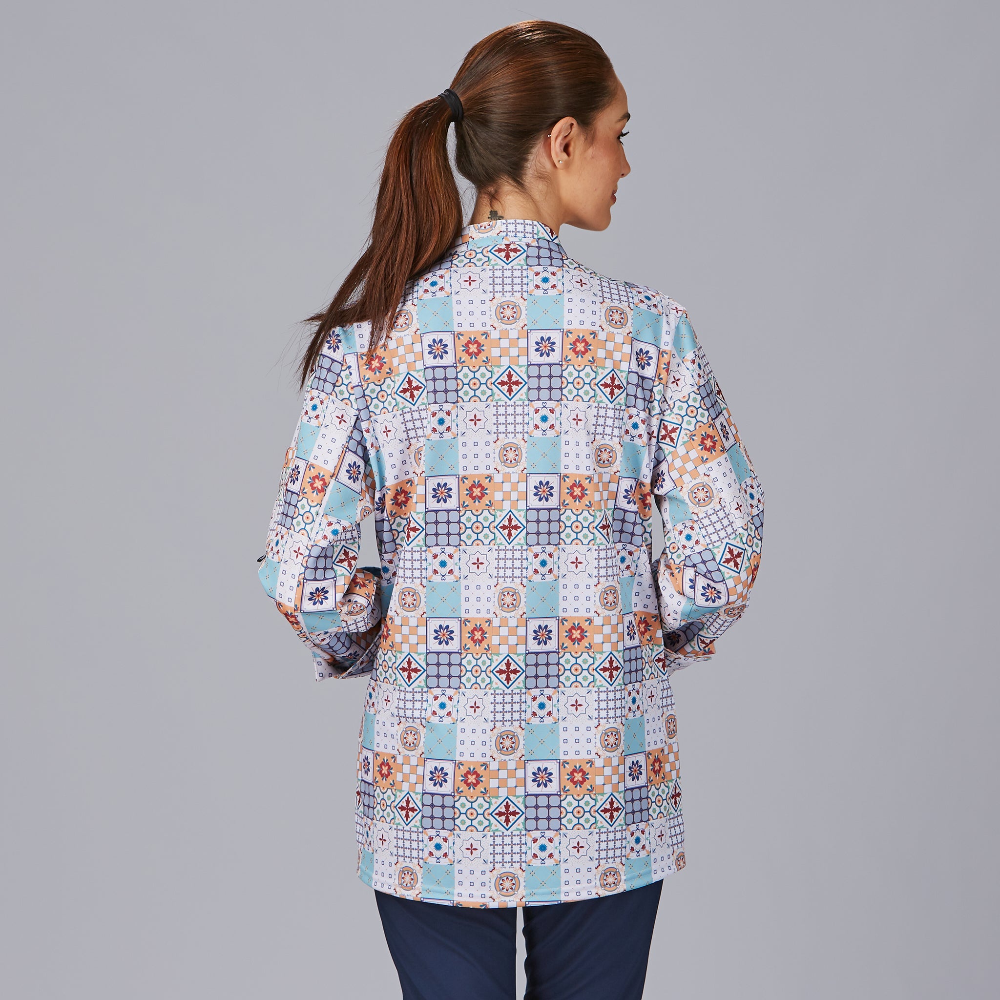 Gary's Vazquez veste de cuisine imprimé Alcachofa coton bio