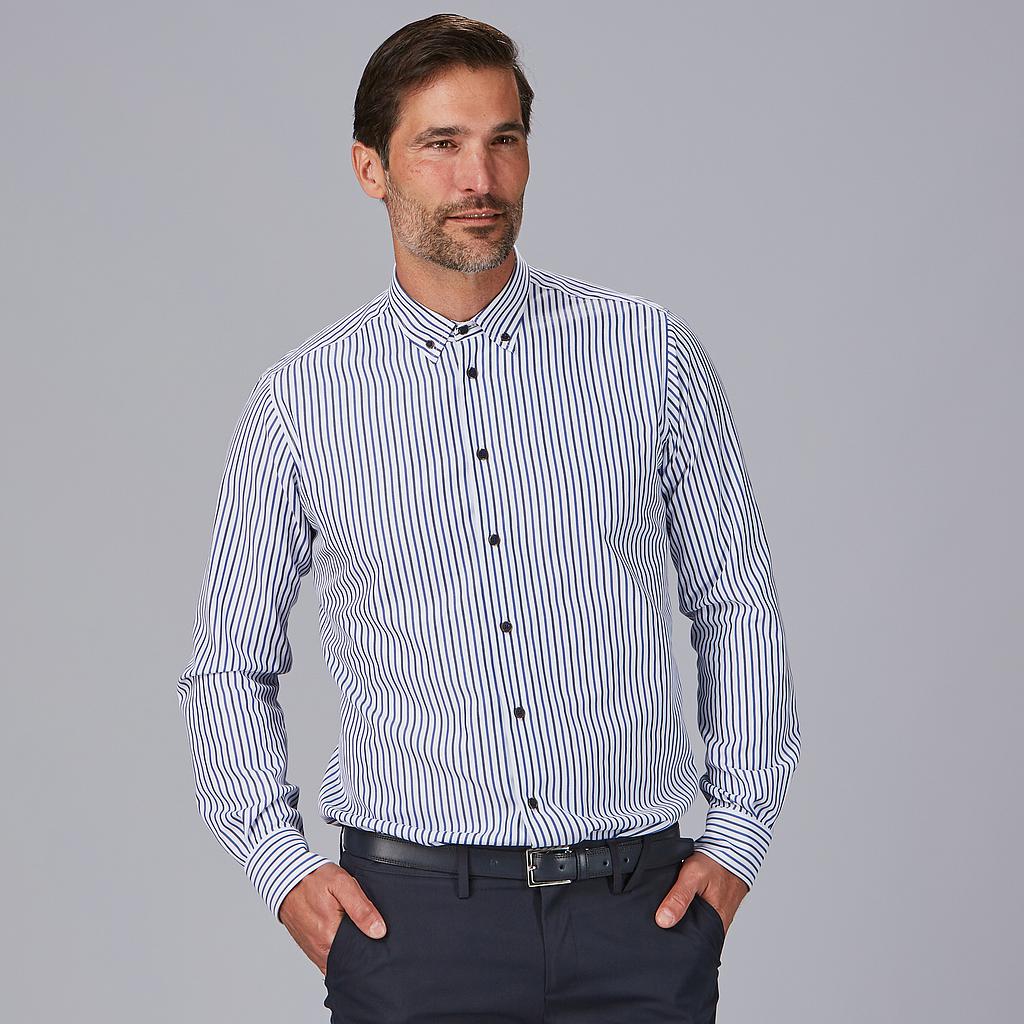 Chemise Gary's Alessandro rayée homme bleu marine M