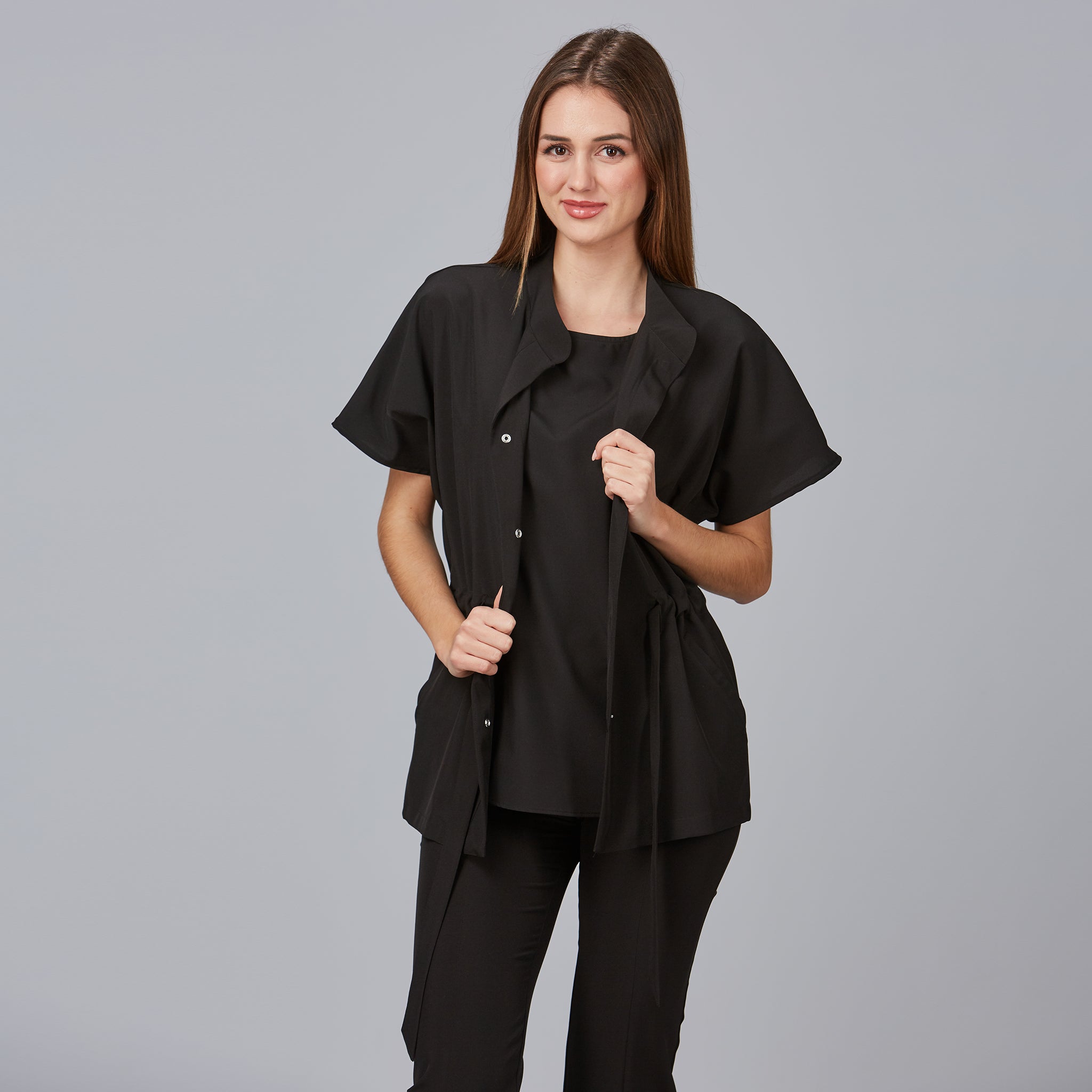 GARY'S Magnolia Blouse Femme Noire Zip
