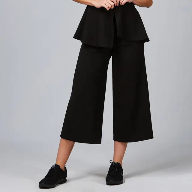 Gary's Pants pantalon culotte femme noir jambes larges