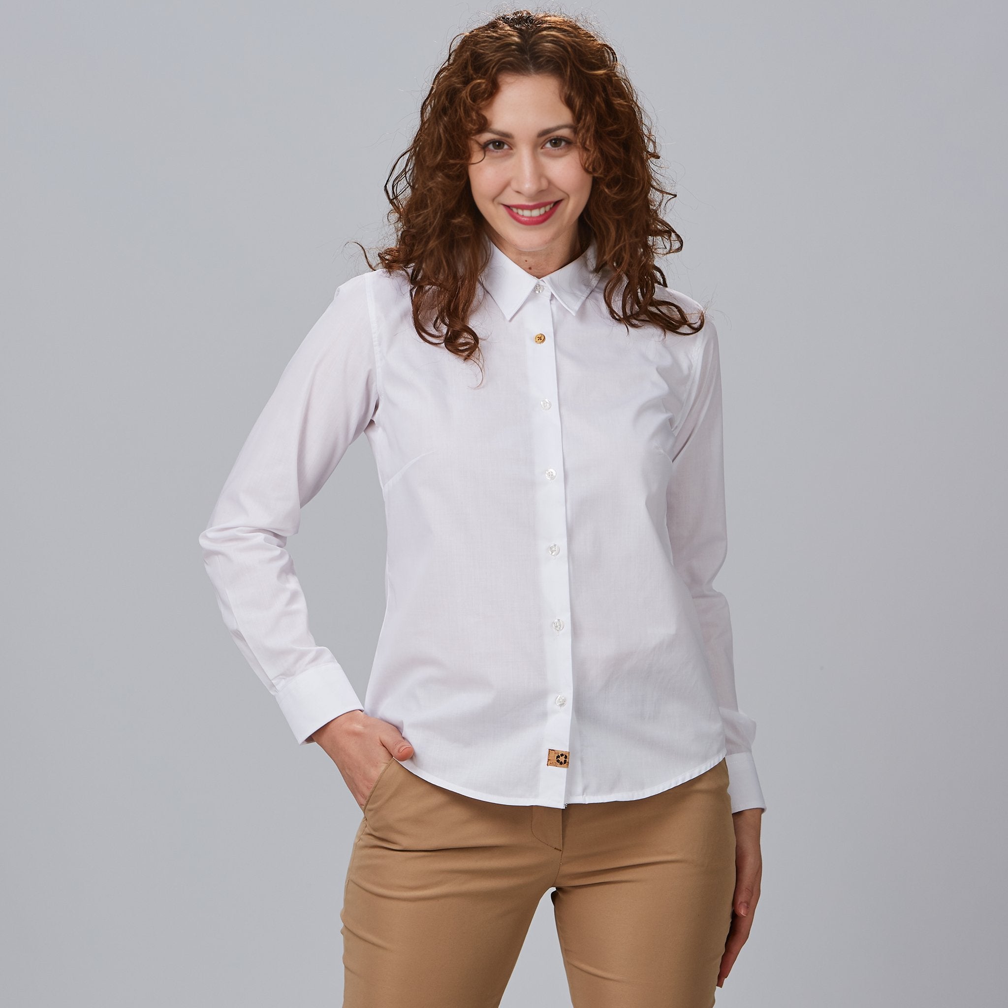 Gary's Idara chemise femme blanche tissu recyclé