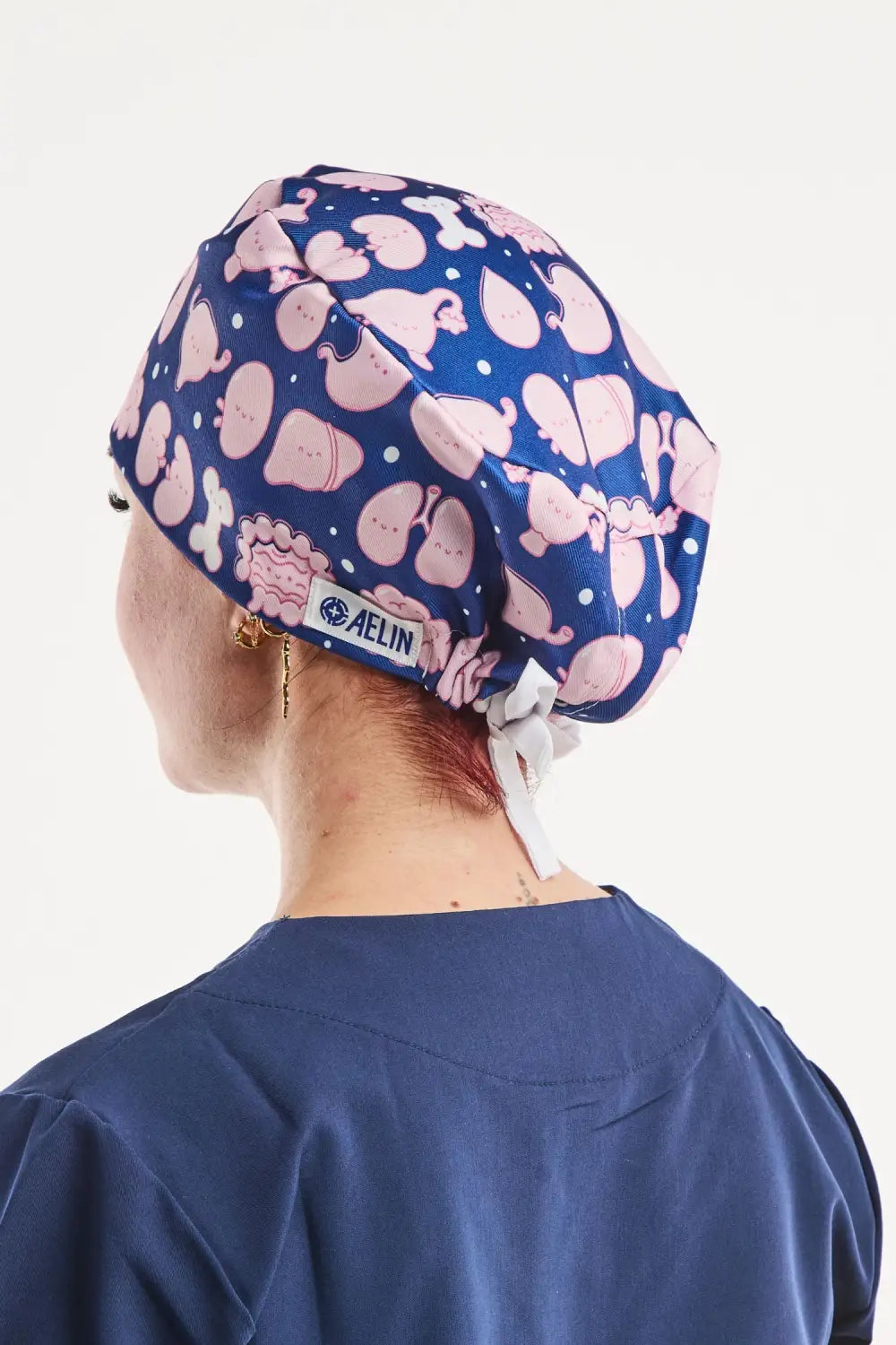 Aelin Paris Calot Médical Bleu Marine Organes Couvrant