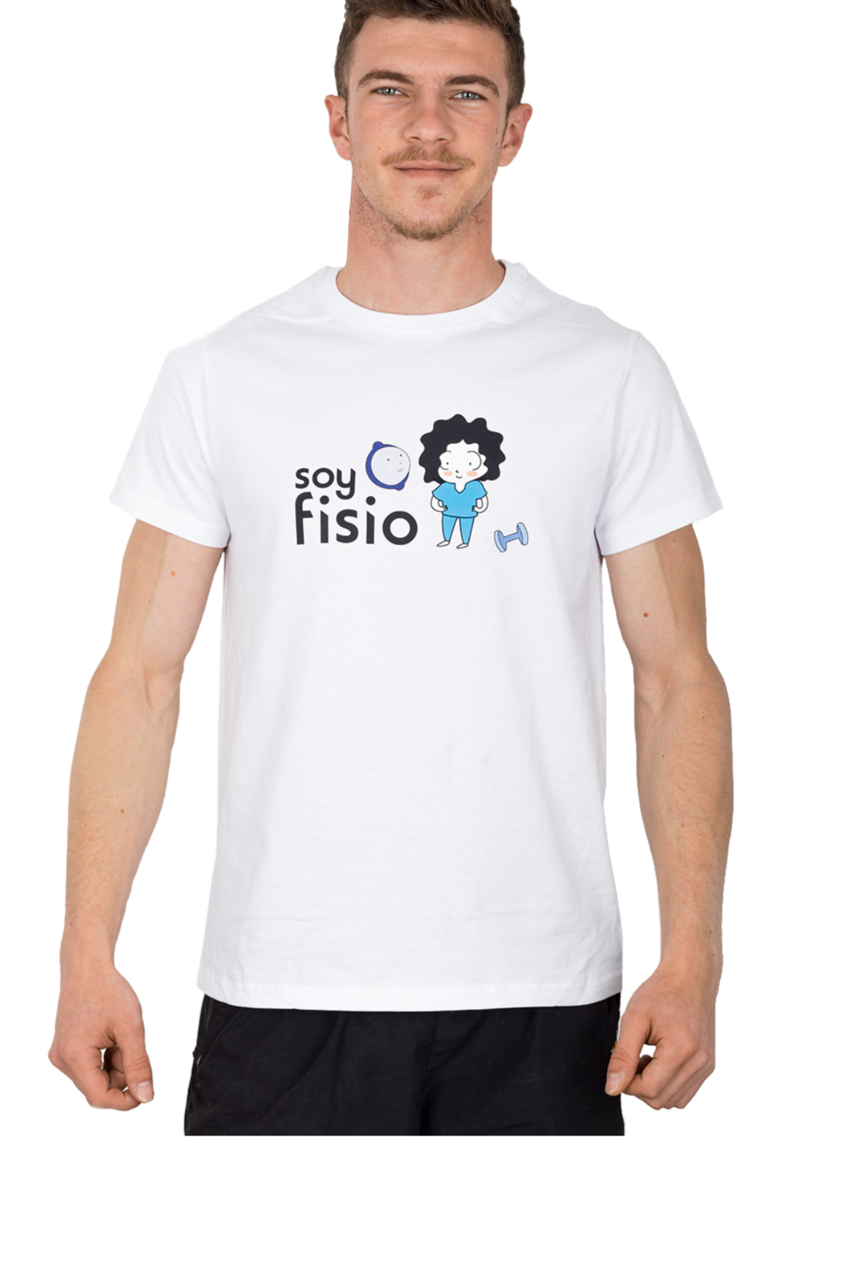 Enfermania Ropa FisioDeMente t-shirt homme blanc taille L coton