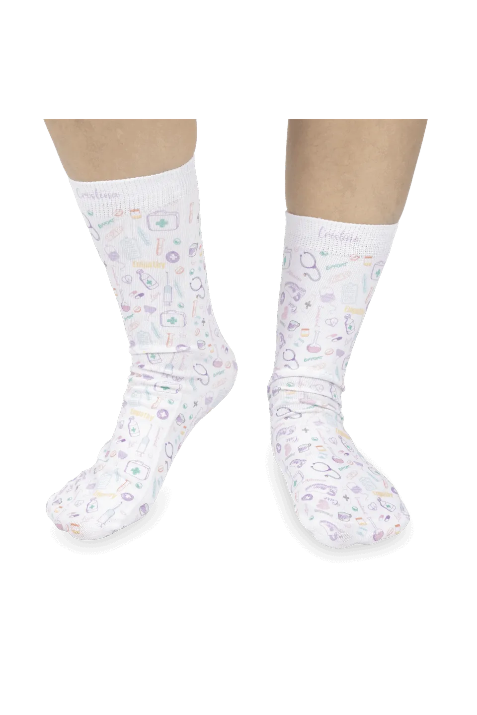 Enfermania Care Collection chaussettes imprimées anatomie polyester